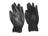 Atlanta black pu gloves size 9
