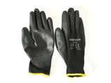 Atlanta black pu gloves size 8