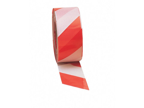 Red/white non adhesive barrier tape